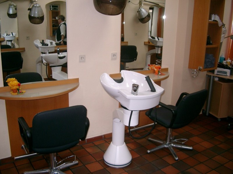 Waschbereich des Salons